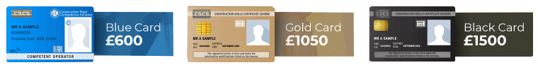 Different card options for CSCS Options
